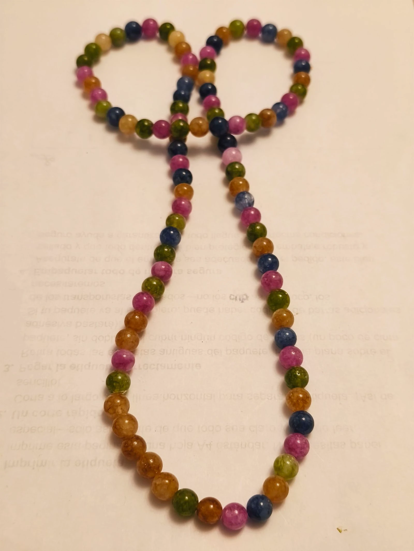 Colar ágata multicolor com 80 centímetros – photo 4